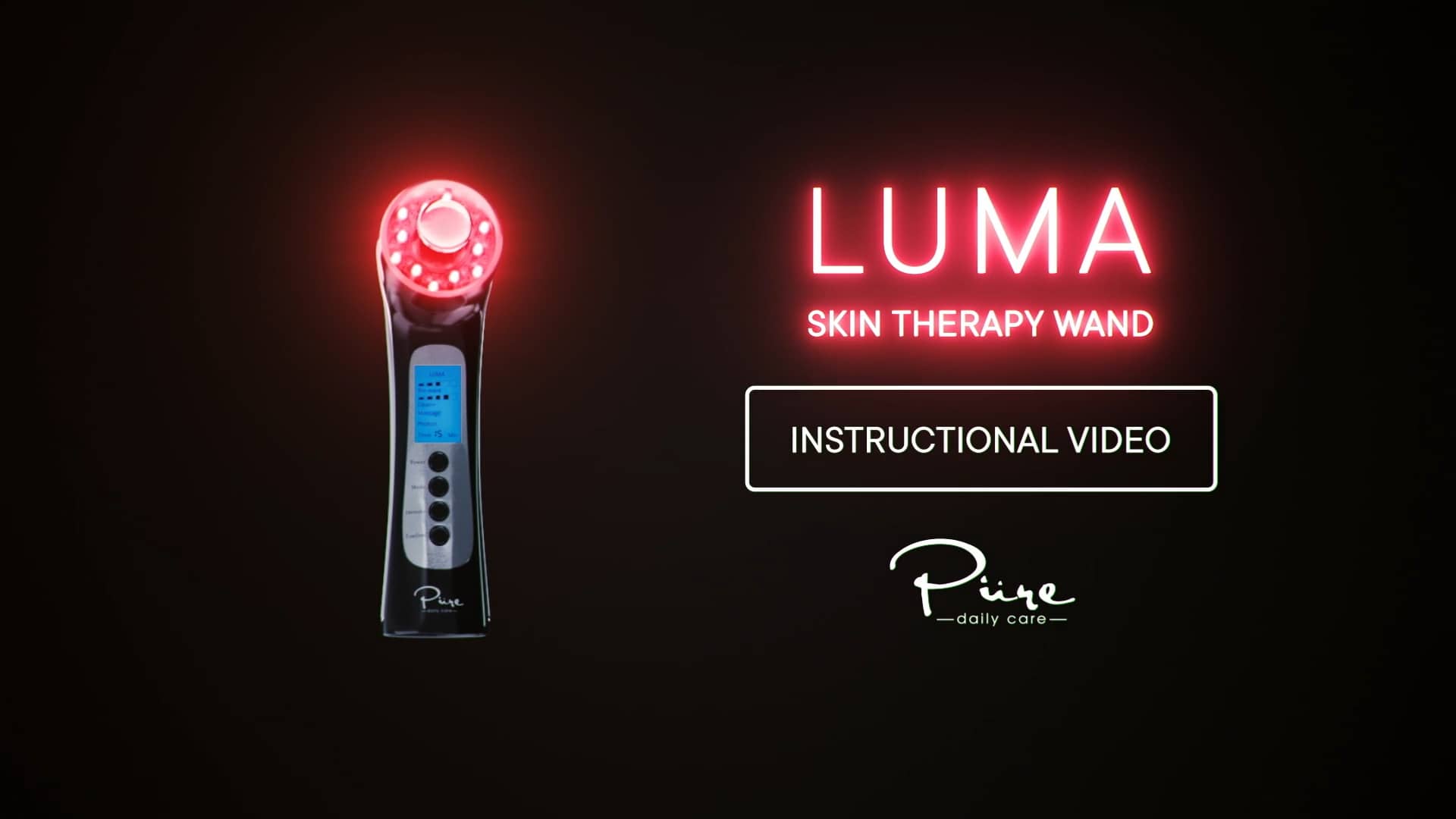 Pure Daily Care Luma Skin Therapy Wand on Vimeo