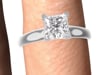 Solitaire Princess-Cut Diamond Engagement Ring in 14K White Gold &#40;3/4 ct. tw.&#41;