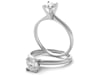 Round Diamond Solitaire Engagement Ring in 14K White Gold &#40;3/4 ct. tw.&#41;