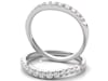 1/3 ct. tw. Diamond Contour Band in 14K White Gold