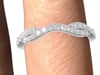 1/5 ct. tw. Diamond Contour Band in 14K White Gold 