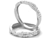 1/5 ct. tw. Diamond Contour Band in 14K White Gold 