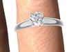1/3 ct. tw. Diamond Solitaire Engagement Ring in 14K White Gold