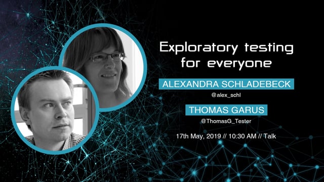 Alexandra & Thomas - Exploratory testing for everyone