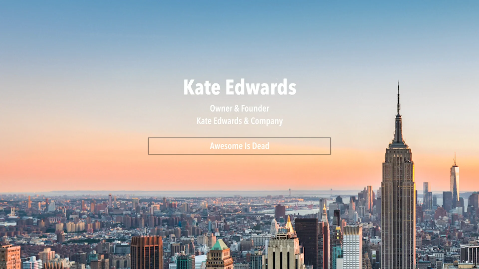 Awesome Is Dead | Kate Edwards | DisruptHR Talks