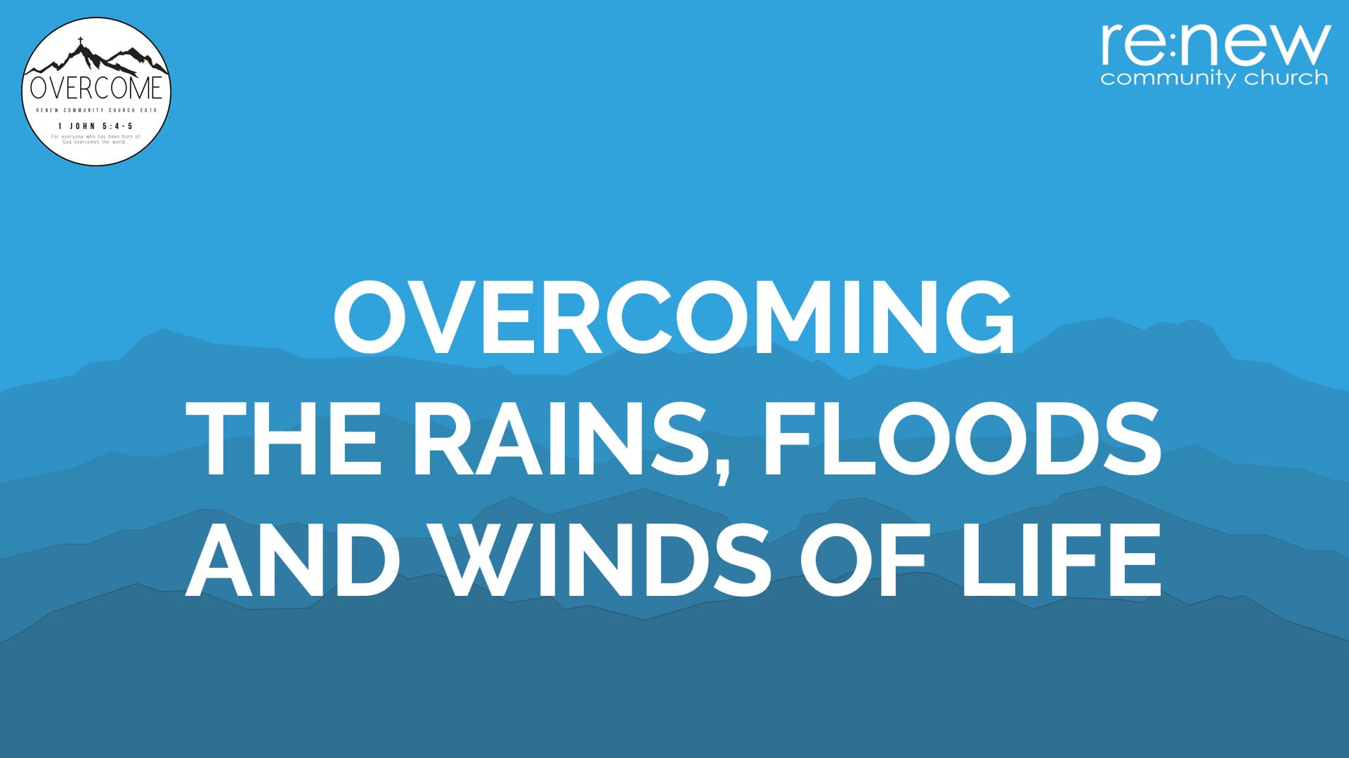 Overcoming the rains floods and winds of life-