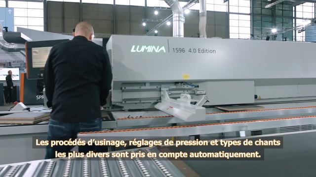 Plaqueuse de chants Lumina industry - numérisation combinée avec zéro joint