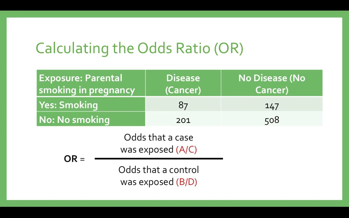 Relative Risk & Odds Ratios