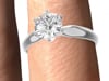 3/4 ct. tw. Prima Diamond Solitaire Engagement Ring in 14K White Gold