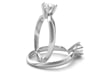 3/4 ct. tw. Prima Diamond Solitaire Engagement Ring in 14K White Gold