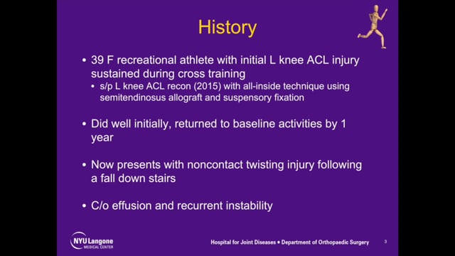 Femoral and Tibial Tunnel Bone Grafting for Stage 1 Revision ACL Reconstruction