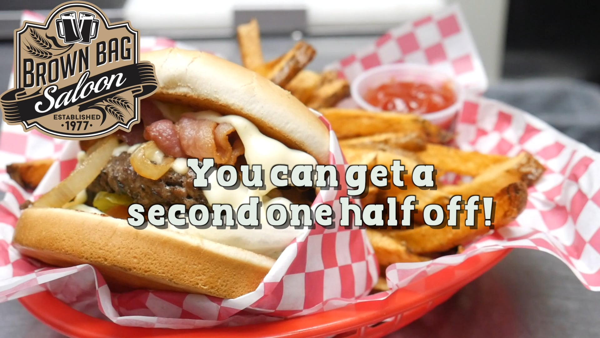 Brown Bag Saloon Tuesday Hamburger Special 6-21-19