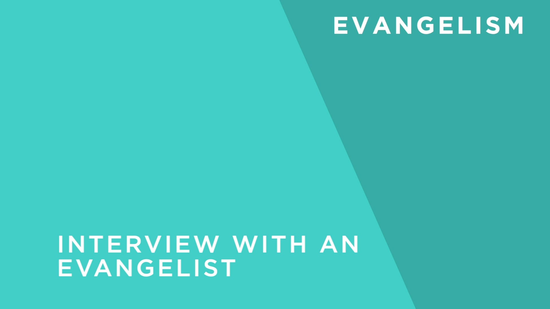 Interview With an Evangelist