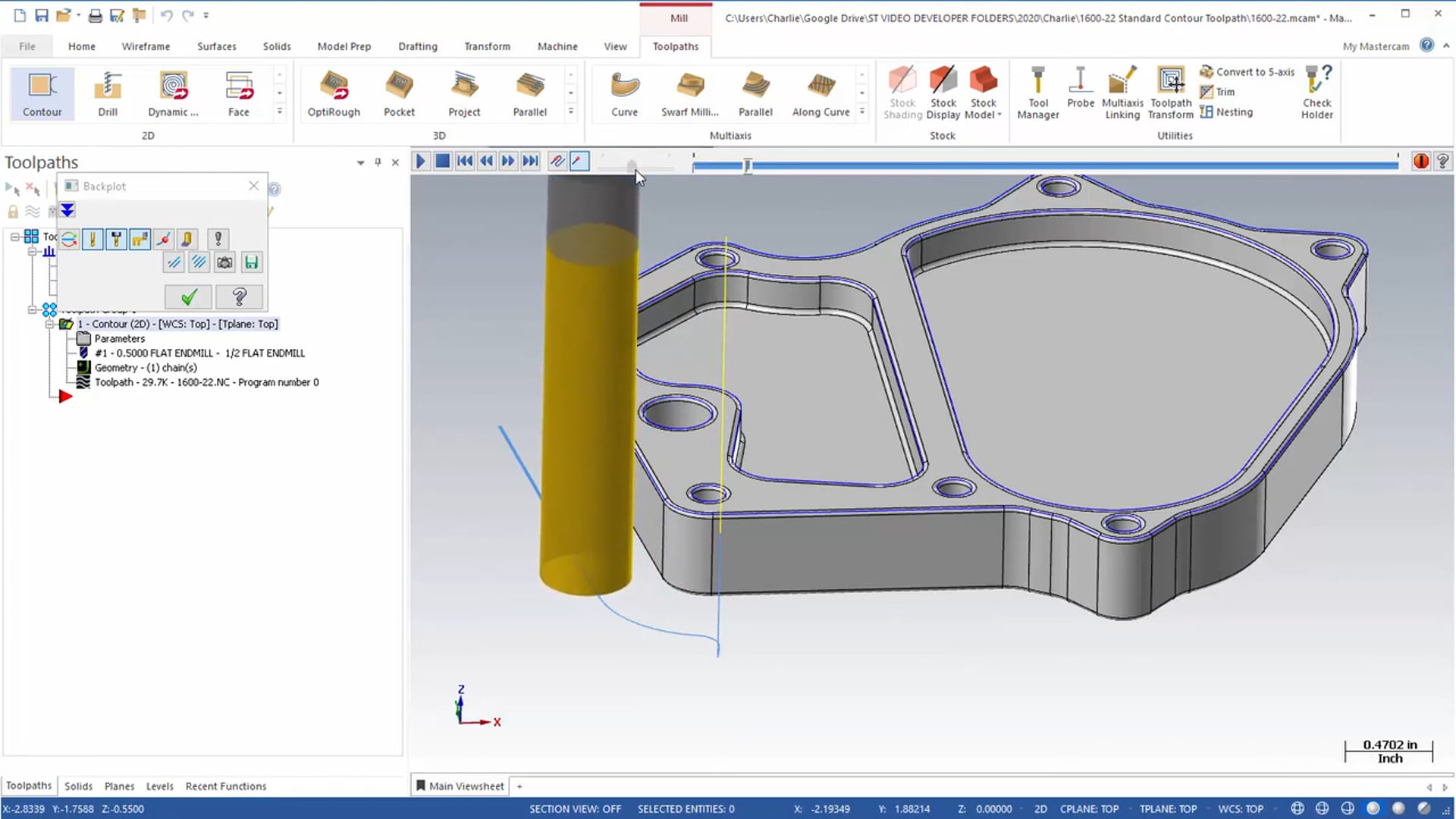 2D Mill Toolpaths