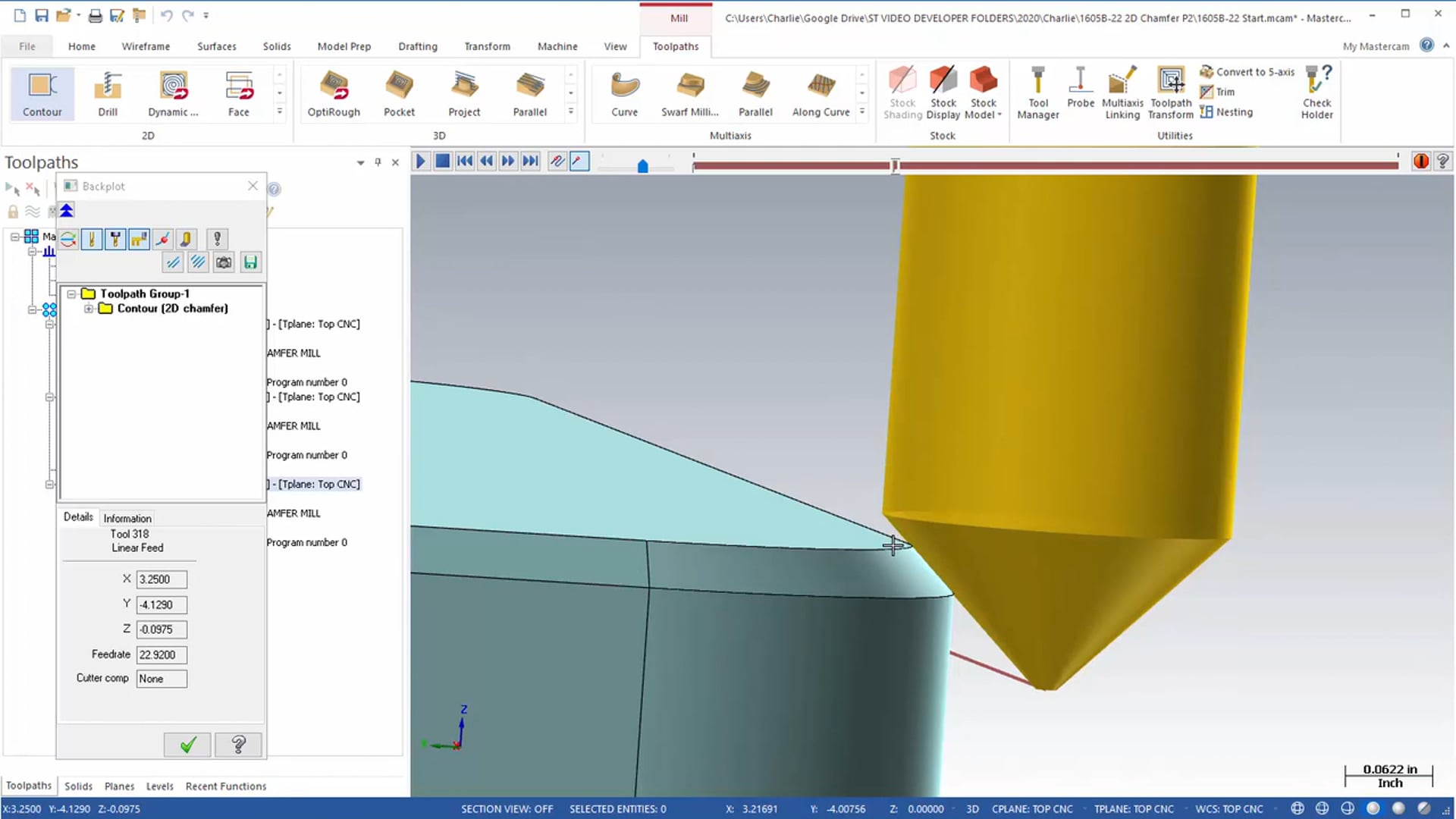 2D Mill Toolpaths