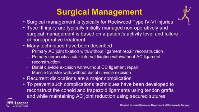 Arthroscopic AC-CC Joint Reconstruction with Allograft and Suspensory Button Fixation