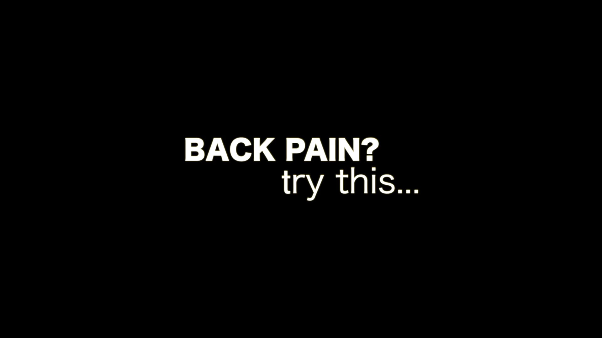 Tip Video: How to solve back pain. Client: Fit Culture