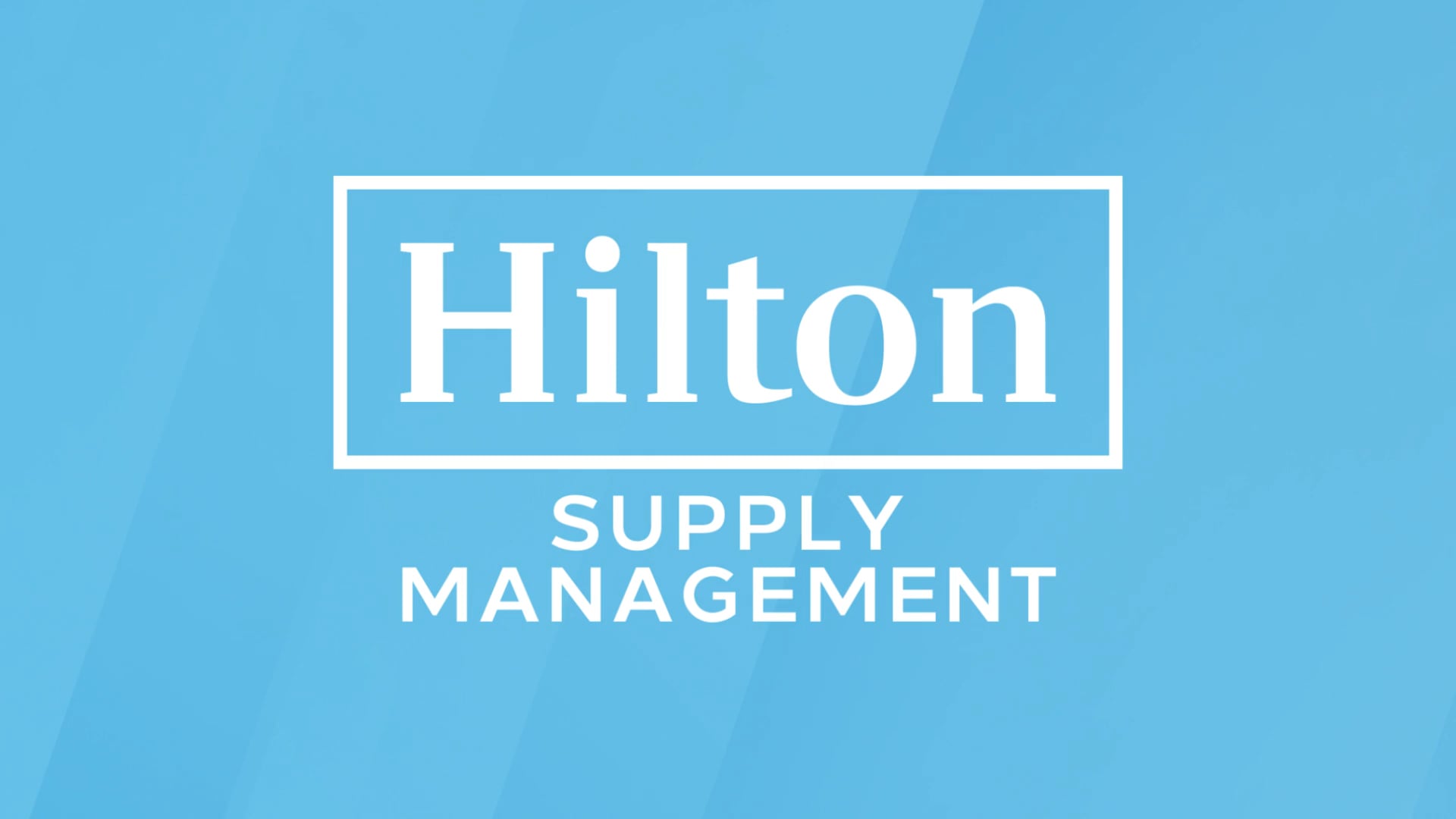 Corporate - Hilton Supply Management Leadership Group Sizzle