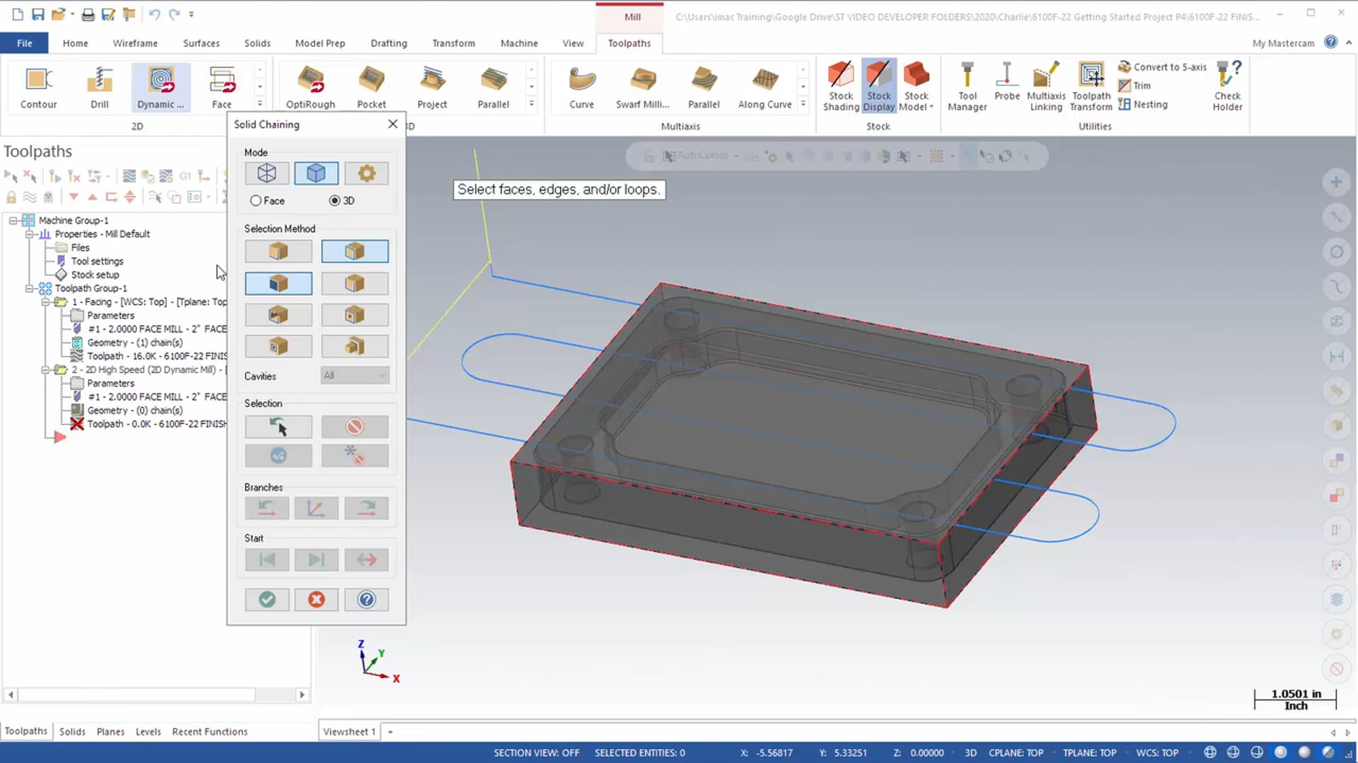 Getting Started Project - CAM - P2