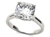 Cushion-Cut Moissanite Solitaire Ring in 14K White Gold &#40;3 1/4 ct.&#41;