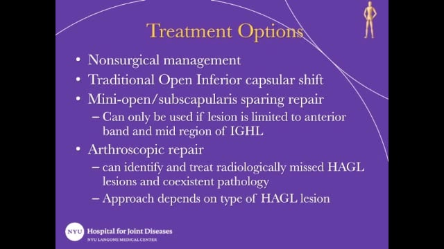 Humeral Avulsion of the Glenohumeral Ligament (HAGL) Lesion: Current Concepts in Treatment and Management