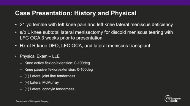 Lateral Meniscal Allograft Transplantation: Tapered Teardrop Technique