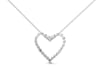 1/4 ct. tw. Diamond Heart Pendant in 10K White Gold