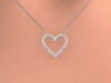 1/4 ct. tw. Diamond Heart Pendant in 10K White Gold