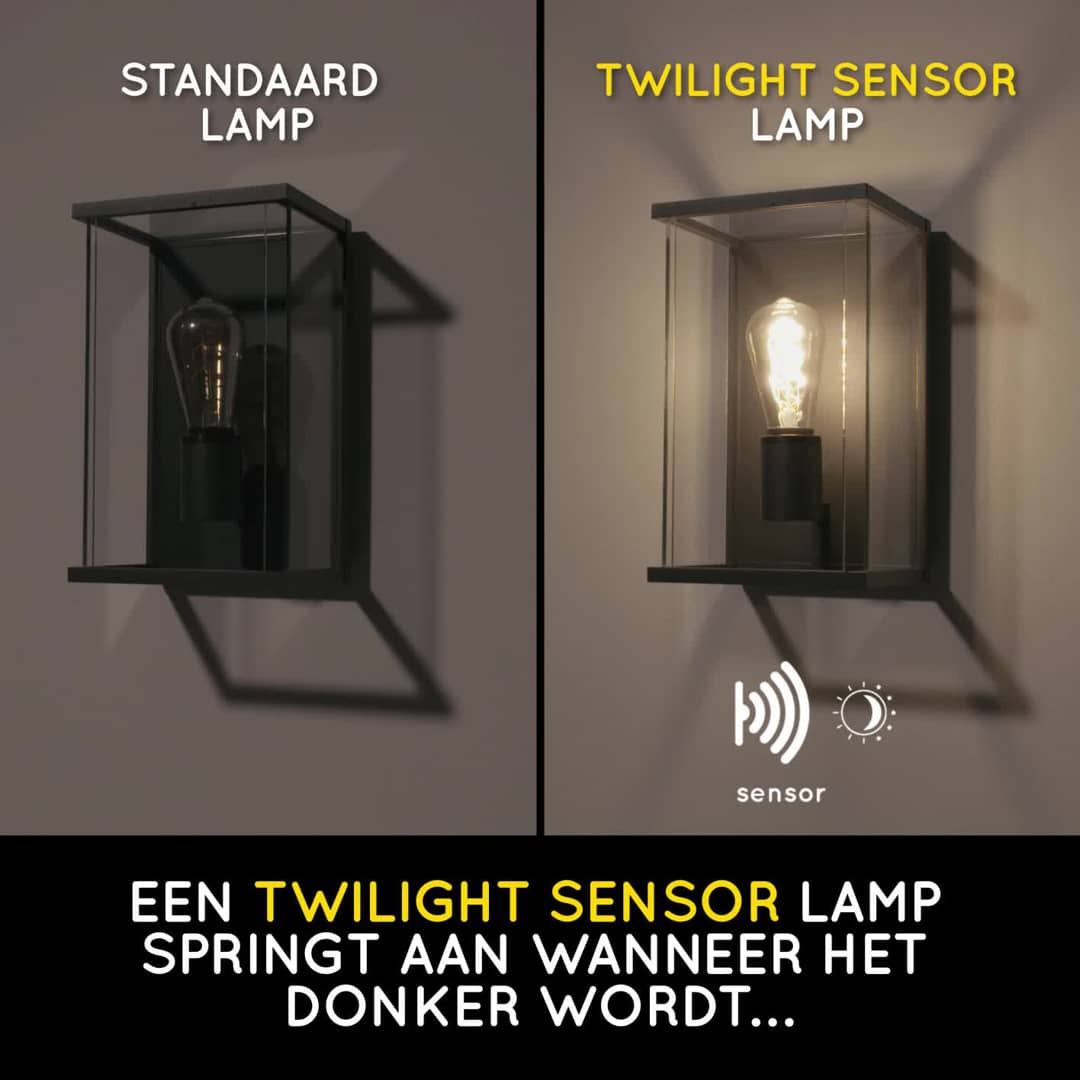 Lucide LED BULB TWILIGHT SENSOR - Filament lamp Buiten - Ø 6,4 cm - LED ...