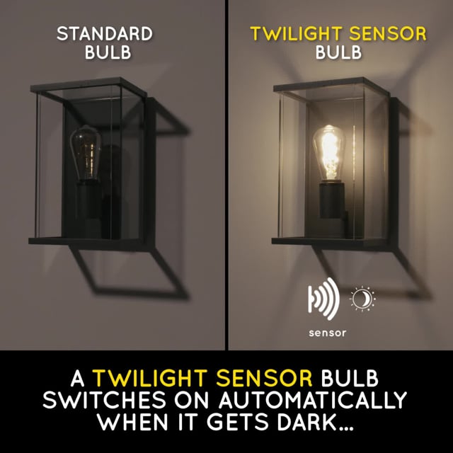 Лампа з ниткою Lucide A60 TWILIGHT SENSOR 49042/04/62