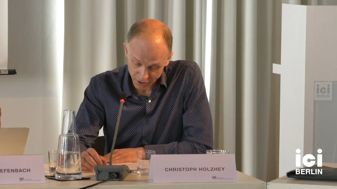 Talk by Christoph Holzhey