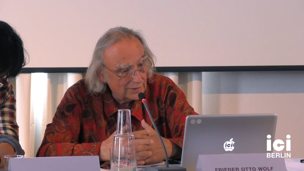 Talk by Frieder Otto Wolf