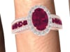 Ruby &amp; 1/4 ct. tw. Diamond Ring in 10K Rose Gold