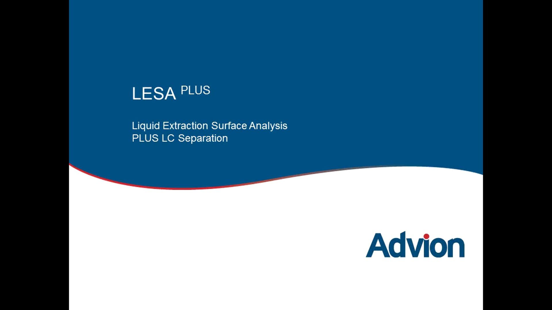 LESA PLUS Liquid Extraction Surface Analysis PLUS LC