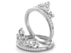 Diamond Tiara Ring in Sterling Silver &#40;1/4 ct. tw.&#41;