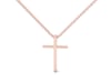 1/10 ct. tw. Diamond Cross Pendant in 10K Rose Gold