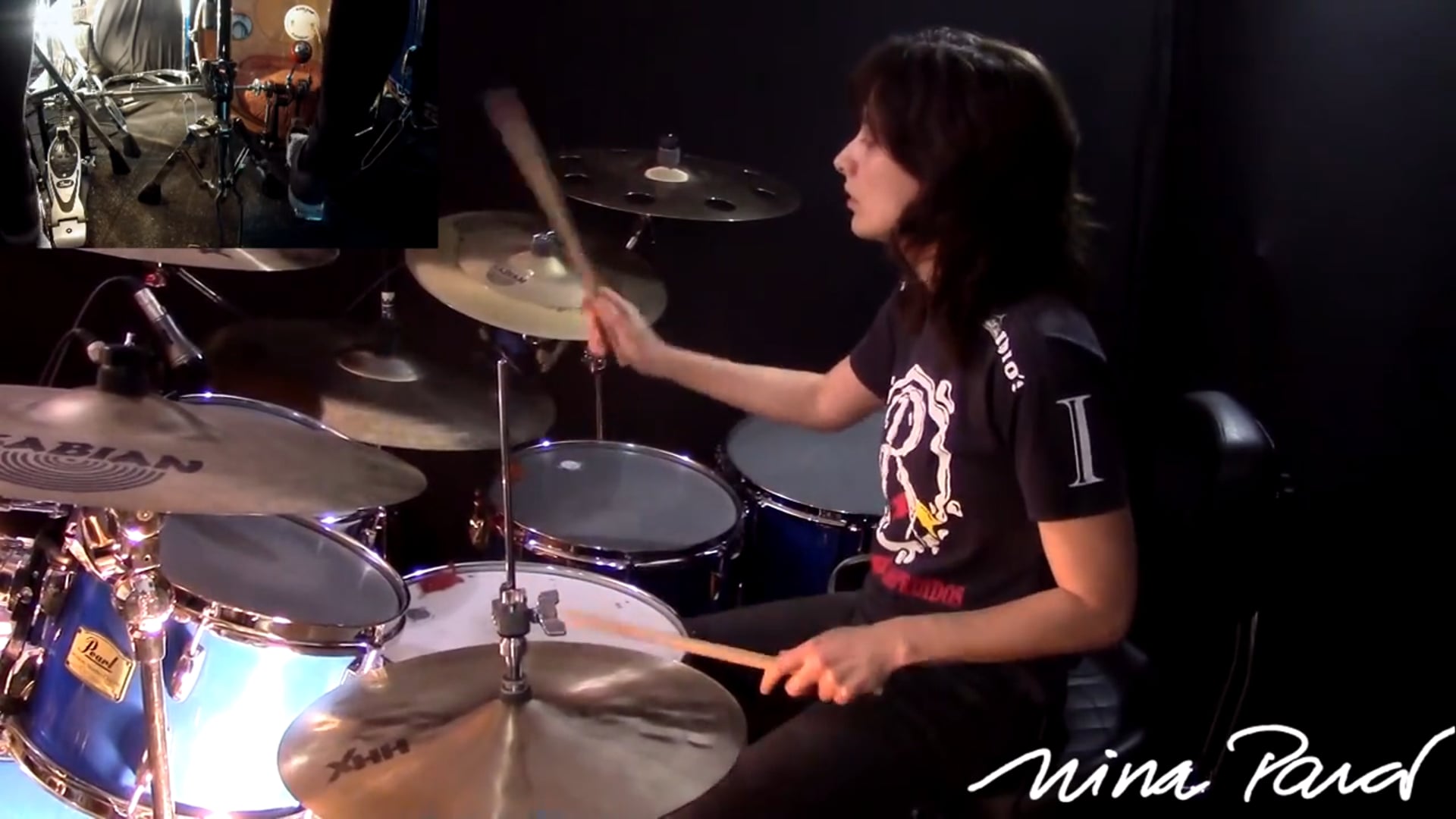 Stick Control no Groove - exemplo - Nina Para