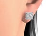 1/2 ct. tw. Diamond Illusion Halo Stud Earrings in 10K White Gold