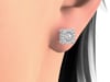 1/4 ct. tw. Diamond Illusion Halo Stud Earrings in 10K White Gold