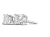 Diamond Princess-Cut Stud Earrings in 18K White Gold &#40;1/2 ct. tw.&#41;