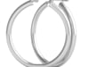 Polished Hoop Earrings in 14K White Gold