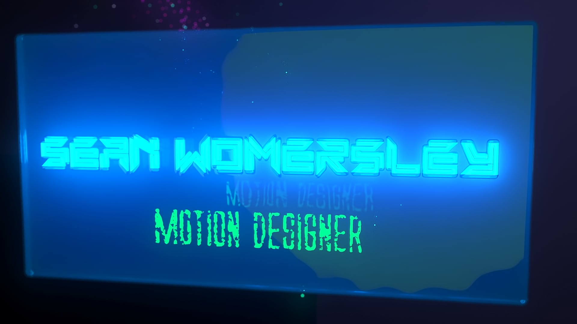 Sean Womersley Motion Graphics Show Reel [June 2019]