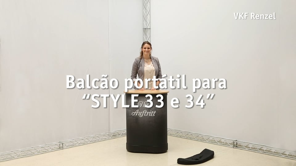 Balcão portátil para „STYLE 33 e 34“