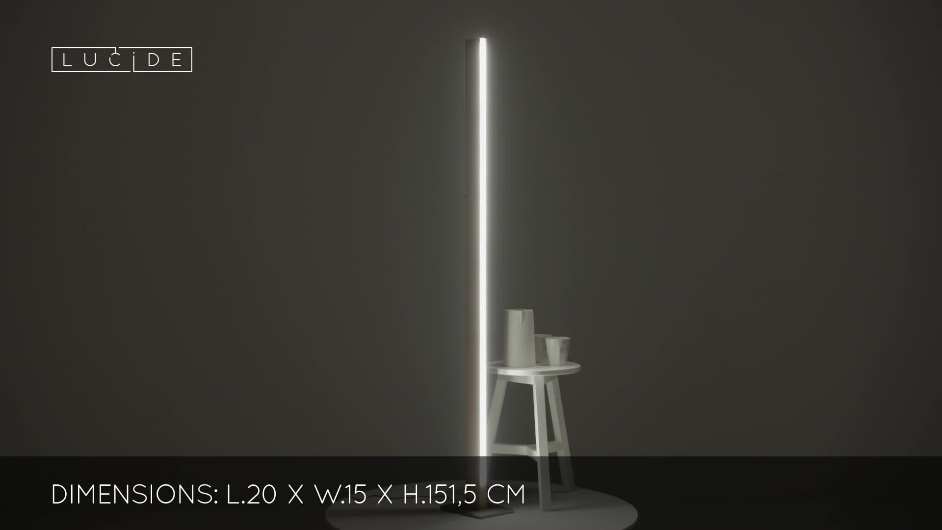 gastvrouw Betekenisvol Onaangenaam Lucide SYTZE - Floor lamp - LED Dim. - 1x30W 3000K - Light wood  (48750/30/72-EN) on Vimeo