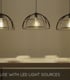 Video Dikra Modern Bar Pendant Light - Ø 40cm - 3xE27 - Black
