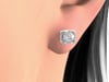 1/3 ct. tw. Diamond Illusion Stud Earrings in Sterling Silver