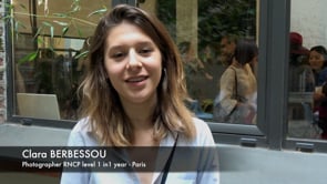 Clara: « I am very glad about my year at Spéos »