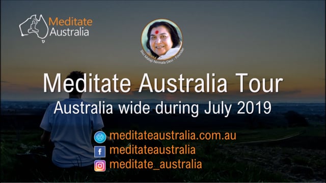 Meditate Australia Tour during July 2019
