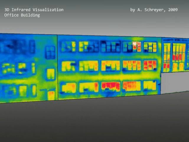 3D Infrared Visualization: Office Building on Vimeo