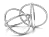 1/10 ct. tw. Diamond Crisscross Ring in Sterling Silver